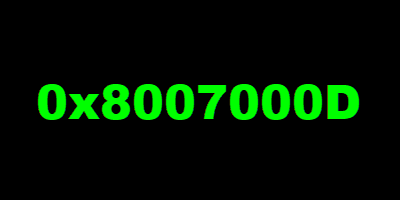 How to fix the malfunction reported by malfunction code “8007000d”.