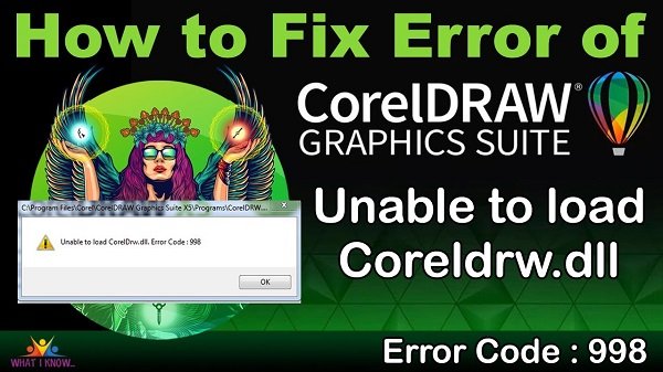 How can you fix the issue reported by error code “Error 998”?