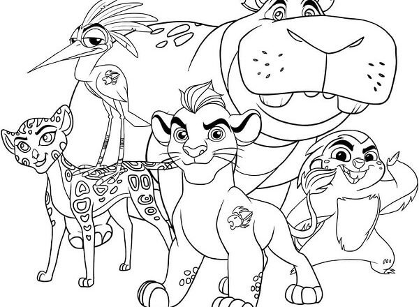 Lion Guard Coloring Pages Here 2022