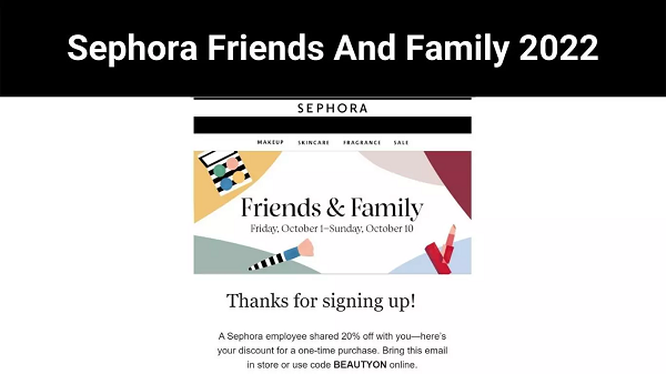 Sephora Associates And Household 2022 How To register for this occasion?