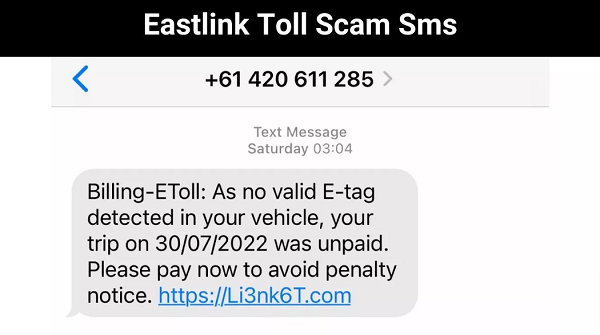 Eastlink Toll Rip-off Sms The Message Refers To A Price Rip-off?