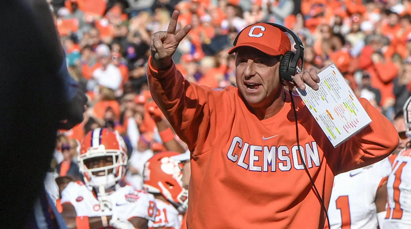 Why Clemson Head Coach Dabo Swinney Has a Black Eye